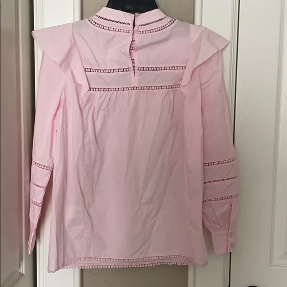 J Crew Crocheted Lace Ruffle Top - Picture 8 of 8